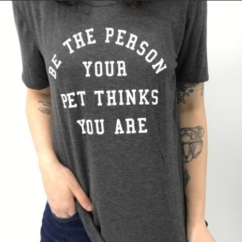 NWT Fifth Sun gray graphic animal lover shirt